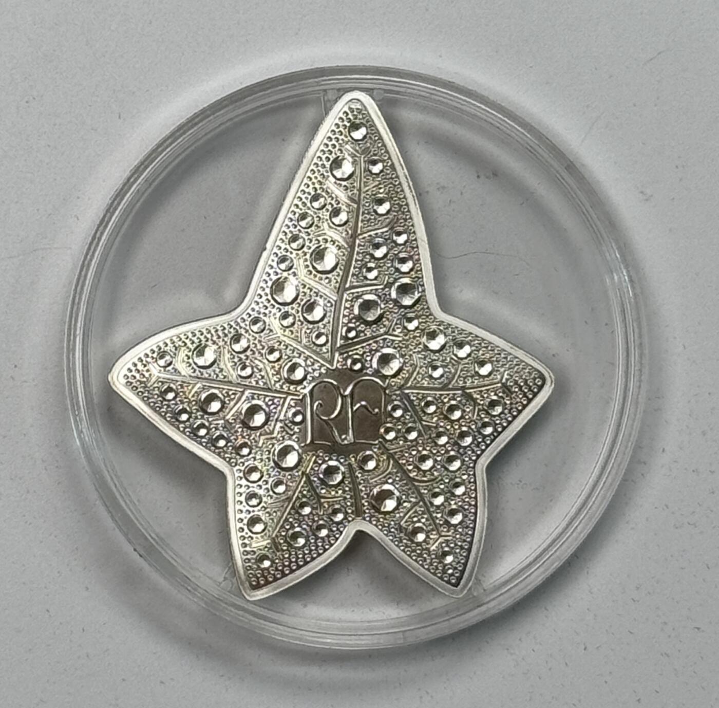 S&S Numismatic世界钱币-拍卖 第118期  法国2018年 法兰西瑰宝-宝诗龙-常青春藤 10欧元精制纪念异形银币 盒证齐全