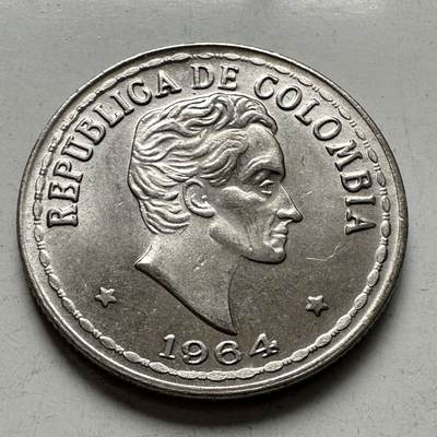 🌹外币初藏🌹🐯2026年第4场  每周二四六晚8️⃣点 接代拍 - 哥伦比亚1964年20分 大字年份