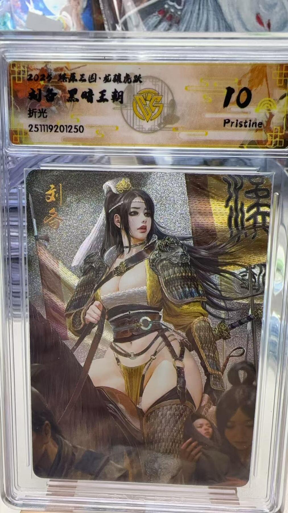 秋萤阁第40期 (1月7号周三晚上20点截拍，欢迎竞拍)  焱卡燎原三国第三弹龙骧虎跃 刘备 黑暗王朝 折光 10P