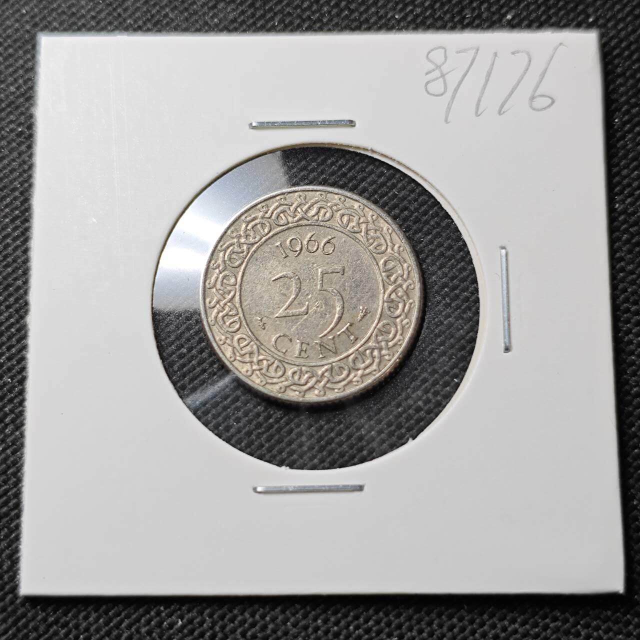 KK钱币收藏小铺  第387期  2月预留时间 周末发货  苏里南25分