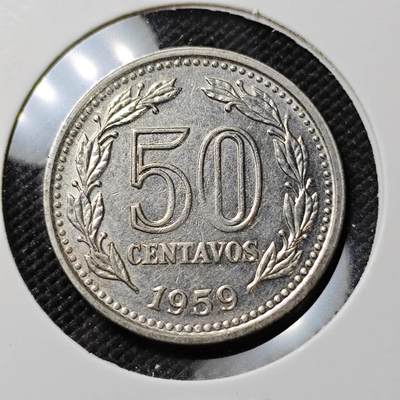 KK钱币收藏小铺  第387期  2月预留时间 周末发货 -  1959阿根廷50分