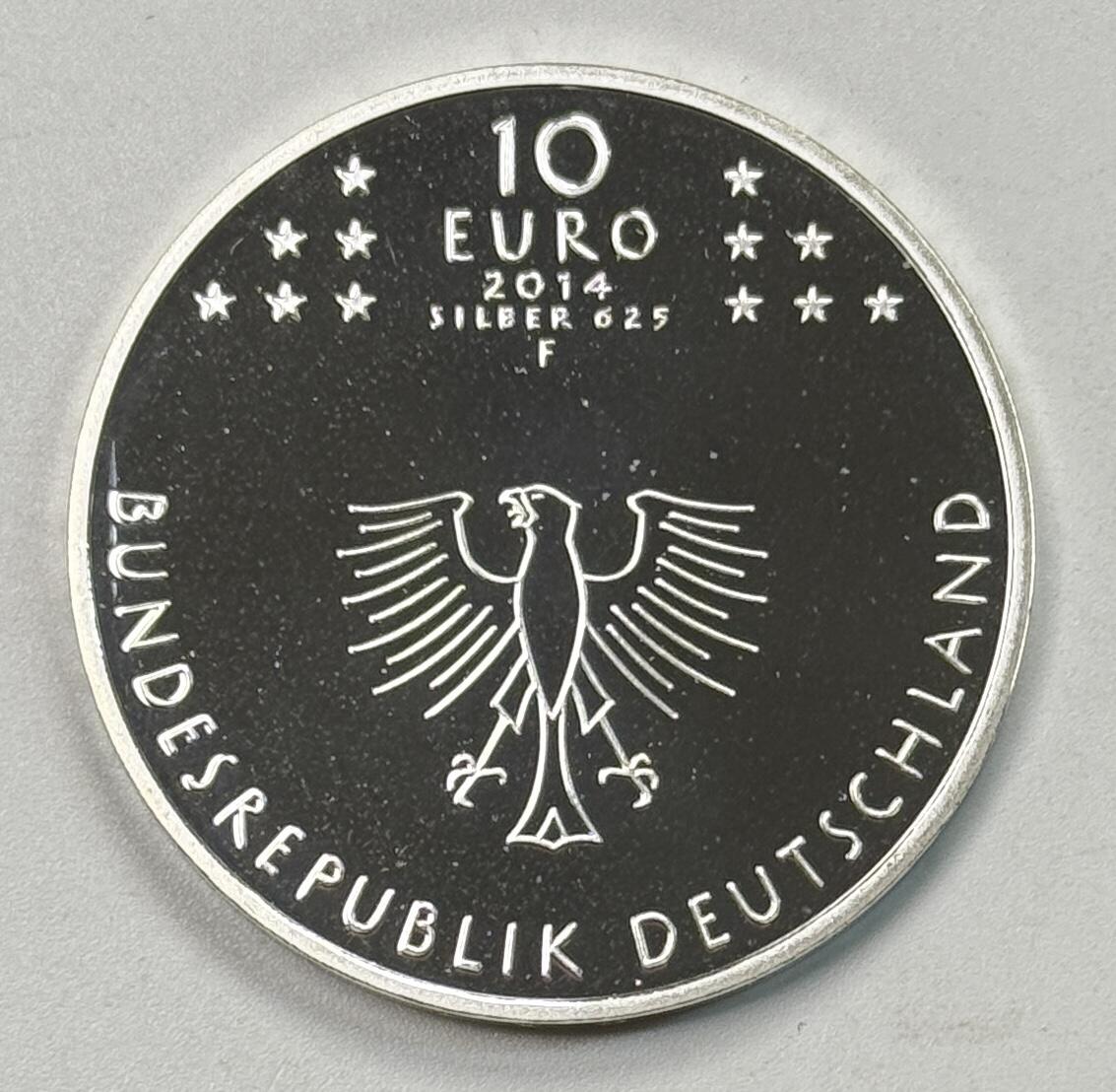 S&S Numismatic世界钱币-拍卖 第118期  德国2014年 康斯坦茨理事会成立600周年 10欧元精制纪念银币 16克625银