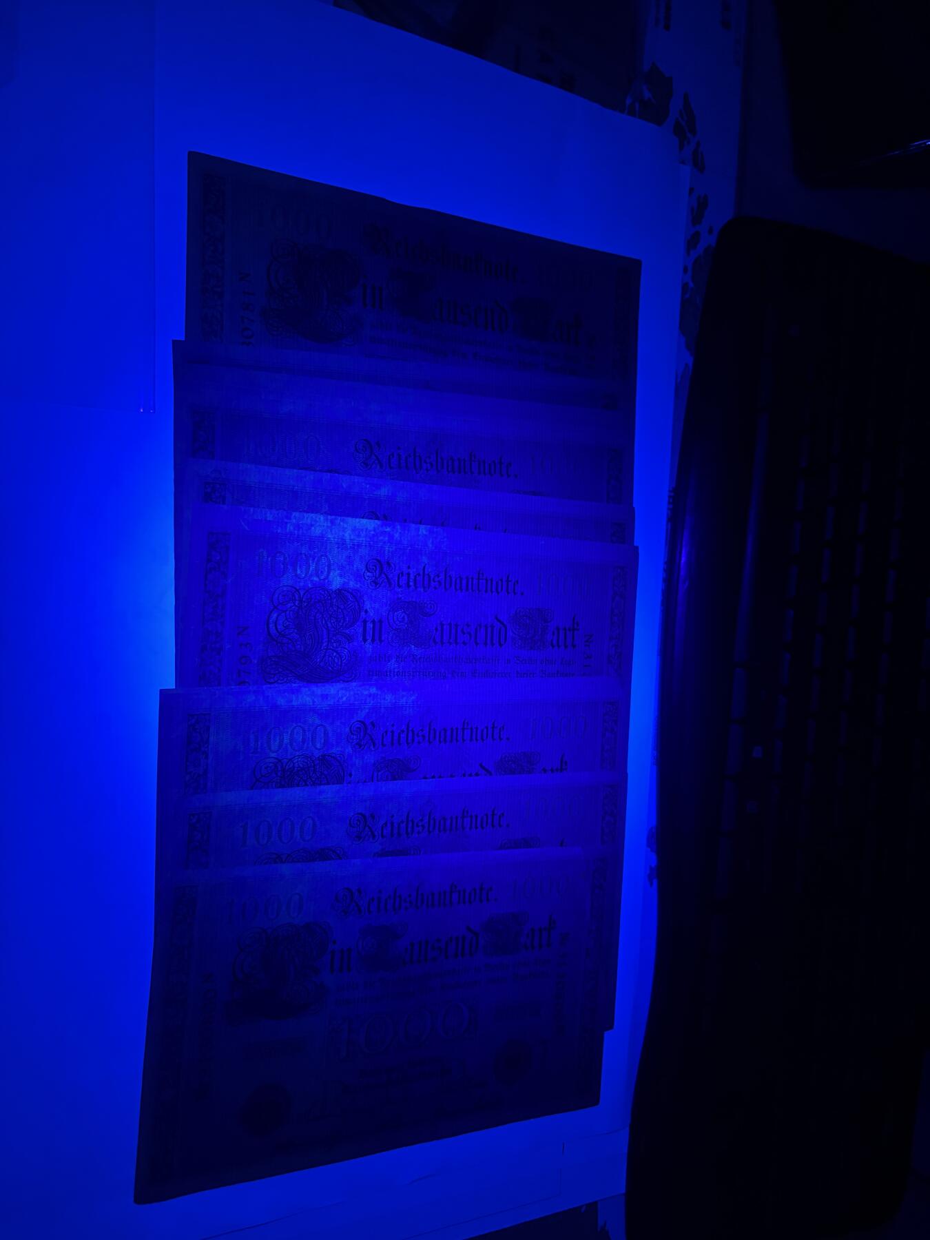 2026年集古藏今外币拍卖第一期-第3场—（总第300拍-纸币专场），本期拍完结算一次，发货时间2-3天，休息几天后继续新的一期拍卖。 稀少全新原封1910年20连号德国1000马克，带腰条