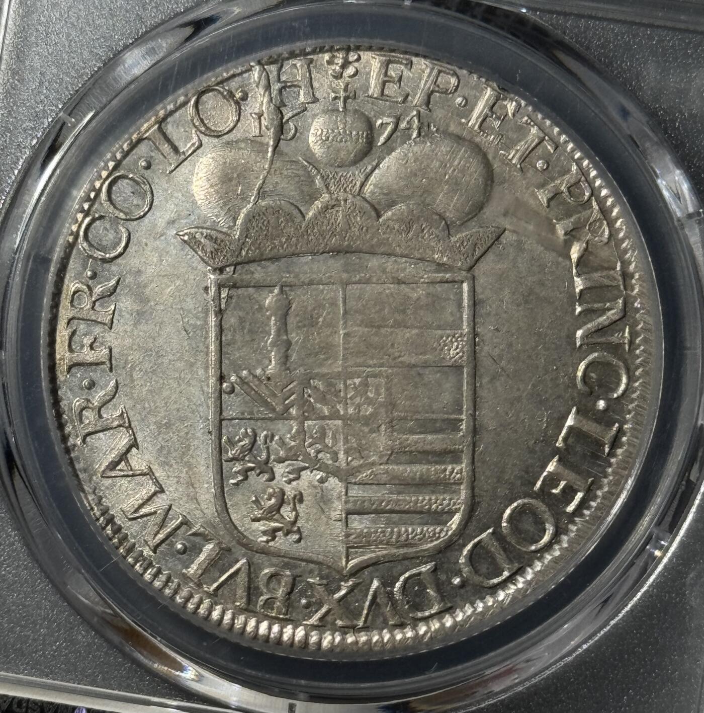 1674年比利时列日主教区Patagon大银币 