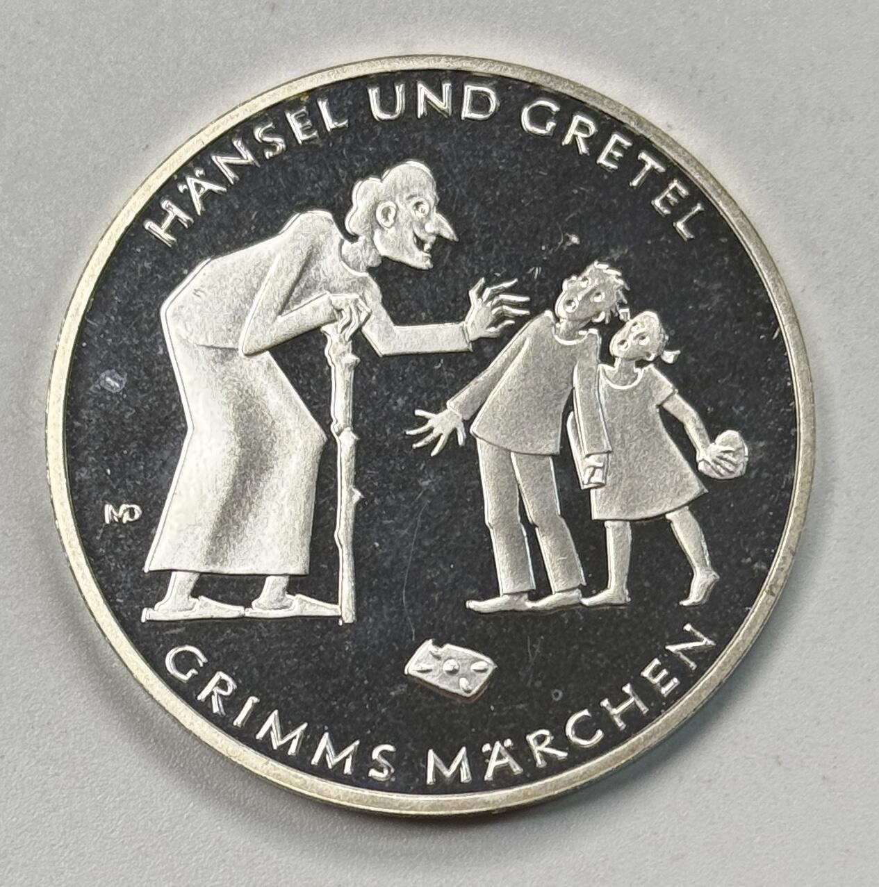 S&S Numismatic世界钱币-拍卖 第118期  德国2014年 格林童话故事200年-汉塞尔和格蕾特 10欧元精制纪念银币 16克625银