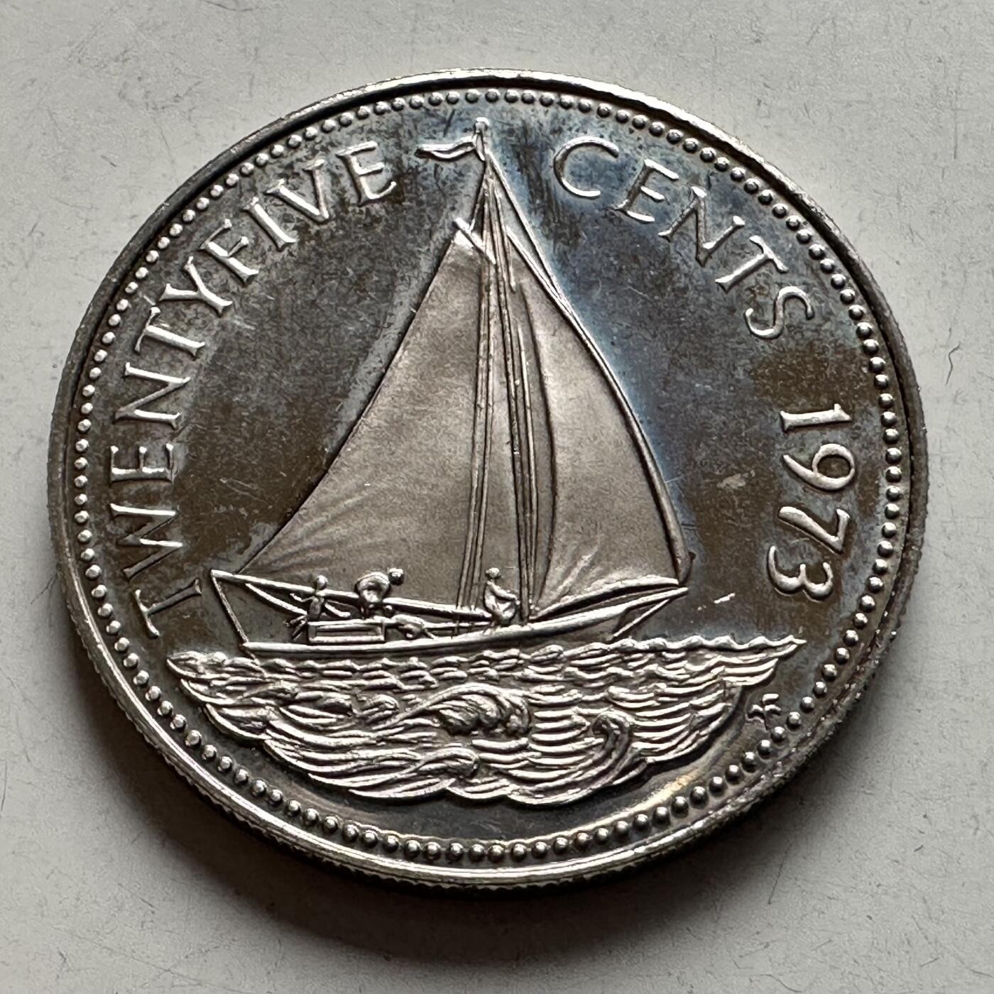 🌹外币初藏🌹🐯2026年第4场  每周二四六晚8️⃣点 接代拍 巴哈马1973年25分 精制币