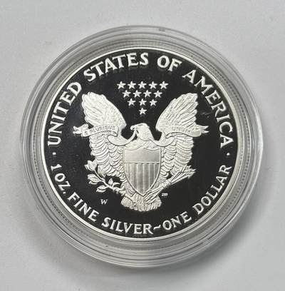 S&S Numismatic世界钱币-拍卖 第118期  - 美国2001年 自由行走女神 1美元1盎司投资精制银币 W标西点造币厂 31.1克999银