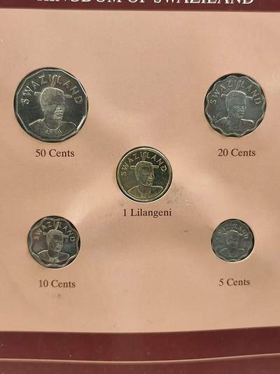 G&W世界散币，银币处理专场（第42场） - 富兰克林-斯威士兰5枚套