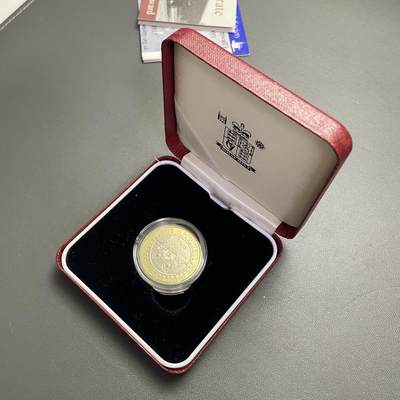 回流20260108 - 全新原盒 英国2004年2英镑精制双金属纪念币 第一辆蒸汽机车诞生200周年