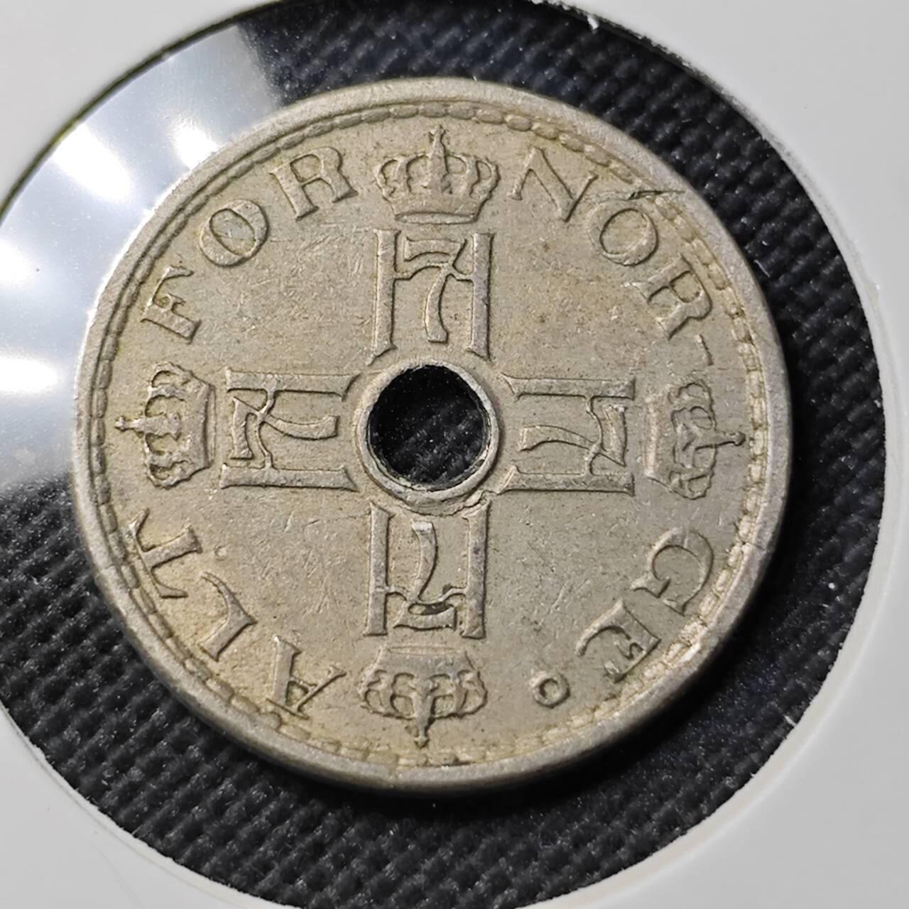 KK钱币收藏小铺  第387期  2月预留时间 周末发货  1948挪威50欧尔镍币