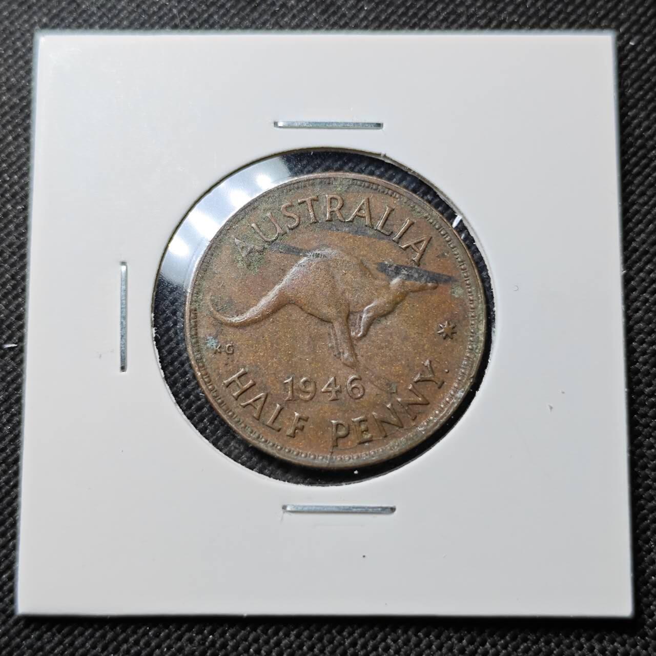 KK钱币收藏小铺  第387期  2月预留时间 周末发货  澳大利亚半便士铜币