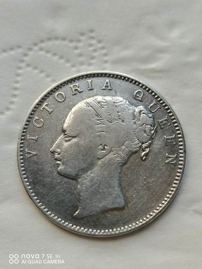 外国外币 - 英属印度1840年维多利亚女王一卢比银币