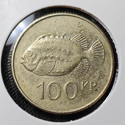 KK钱币收藏小铺  第387期  2月预留时间 周末发货 -  冰岛100克朗