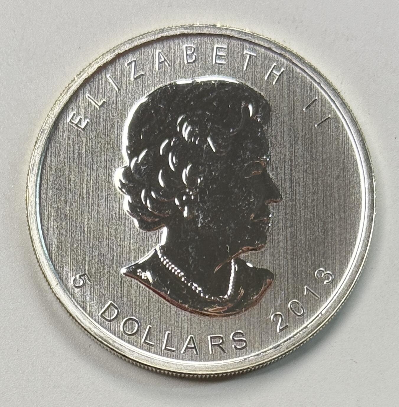 S&S Numismatic世界钱币-拍卖 第118期  加拿大2013年 叉角羚羊 5加元1盎司9999投资银币