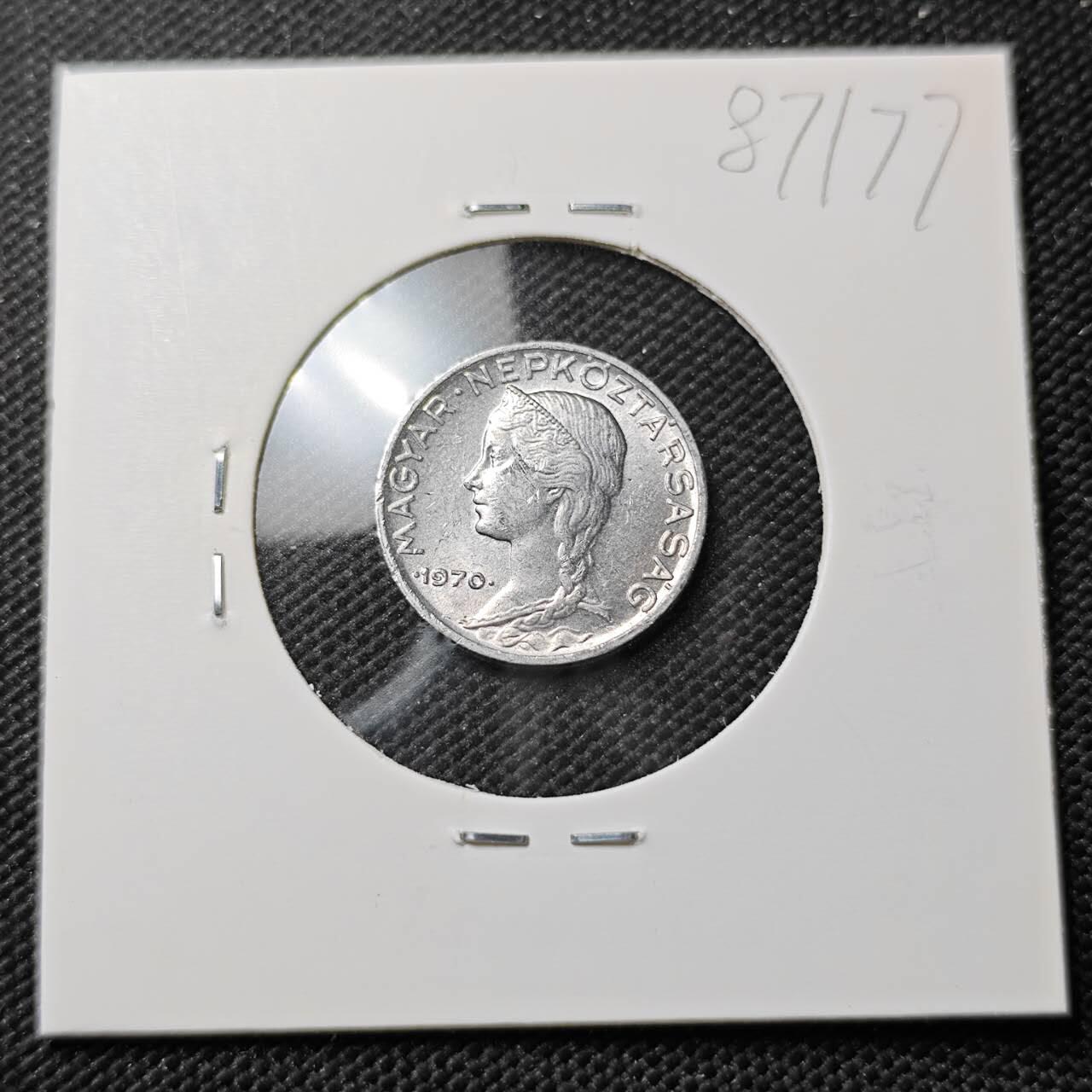 KK钱币收藏小铺  第387期  2月预留时间 周末发货  匈牙利5菲勒 少女