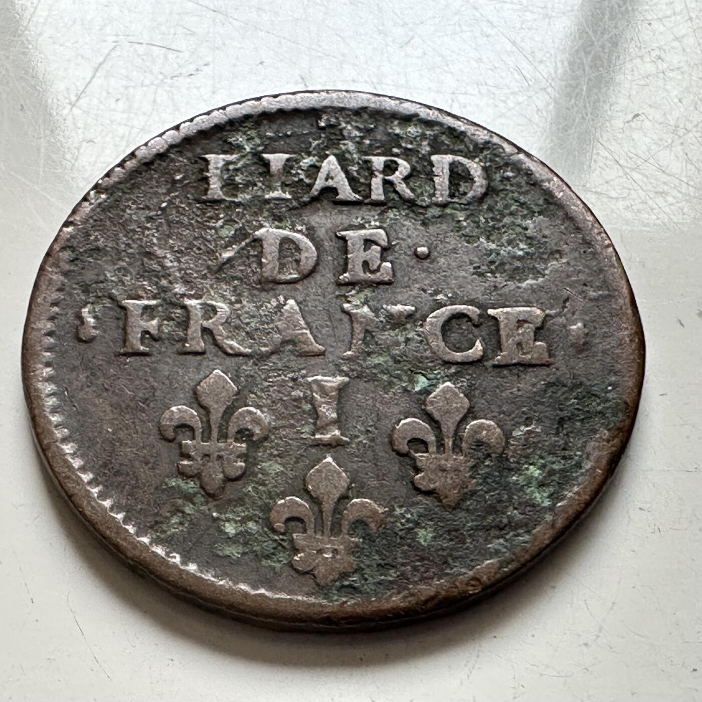 🌹外币初藏🌹🐯2026年第4场  每周二四六晚8️⃣点 接代拍 法国1655年太阳王路易十四铜币 约22.8毫米