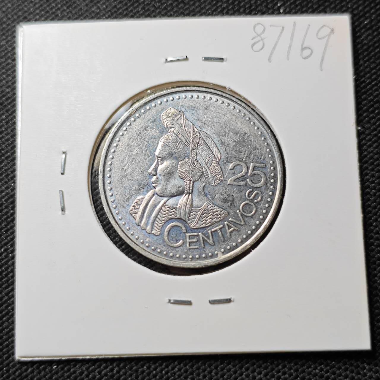 KK钱币收藏小铺  第387期  2月预留时间 周末发货  2000危地马拉25分