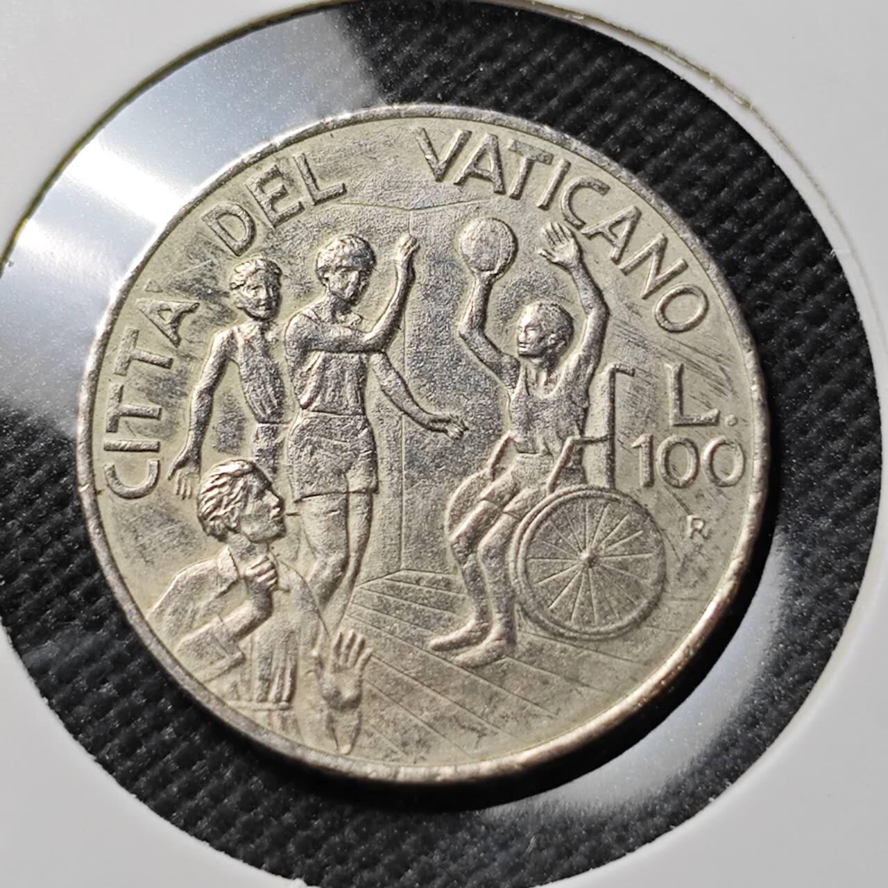 KK钱币收藏小铺  第387期  2月预留时间 周末发货  梵蒂冈100里拉