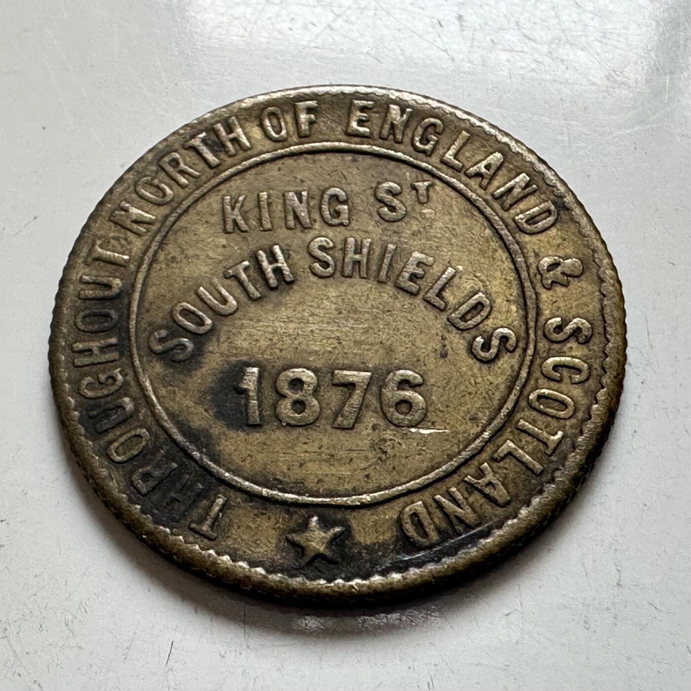 🌹外币初藏🌹🐯2026年第4场  每周二四六晚8️⃣点 接代拍 英国1876年纽卡斯尔茶叶公司代用币