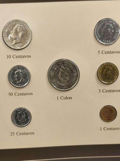 G&W世界散币，银币处理专场（第42场） - 富兰克林-萨尔瓦多7枚套