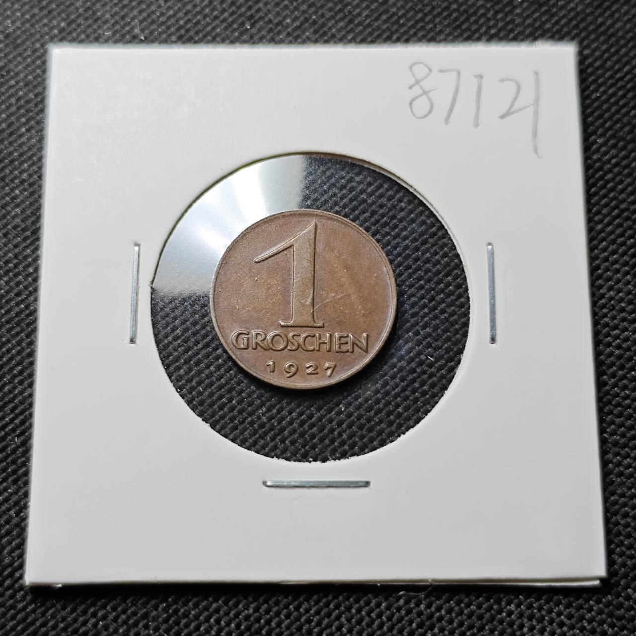 KK钱币收藏小铺  第387期  2月预留时间 周末发货  奥地利1格罗申铜币