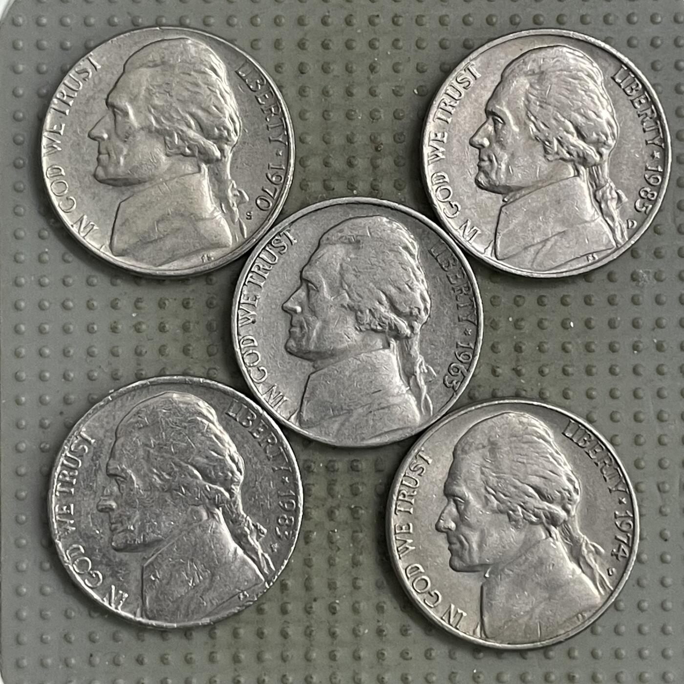 2026年第3场各国散币拍卖（总第153场） 美国5美分5枚