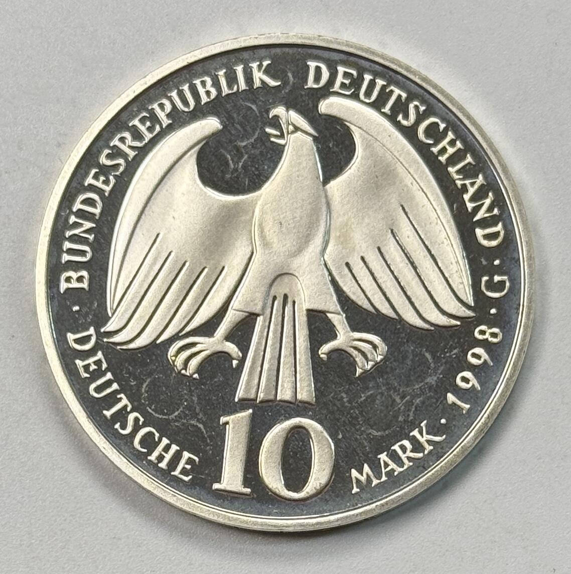 S&S Numismatic世界钱币-拍卖 第118期  德国1998年 威斯特伐利亚和约 10马克精制纪念银币 15.5克925银