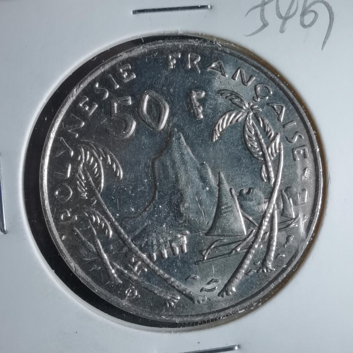 沼泽如烟--第954场 法属波利尼西亚1988年50法郎