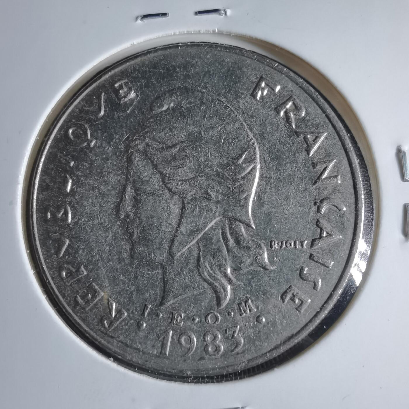 沼泽如烟--第954场 法属新喀里多尼亚1983年50法郎