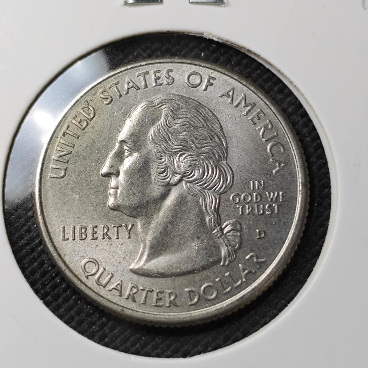 KK钱币收藏小铺  第387期  2月预留时间 周末发货  美国25分纪念币