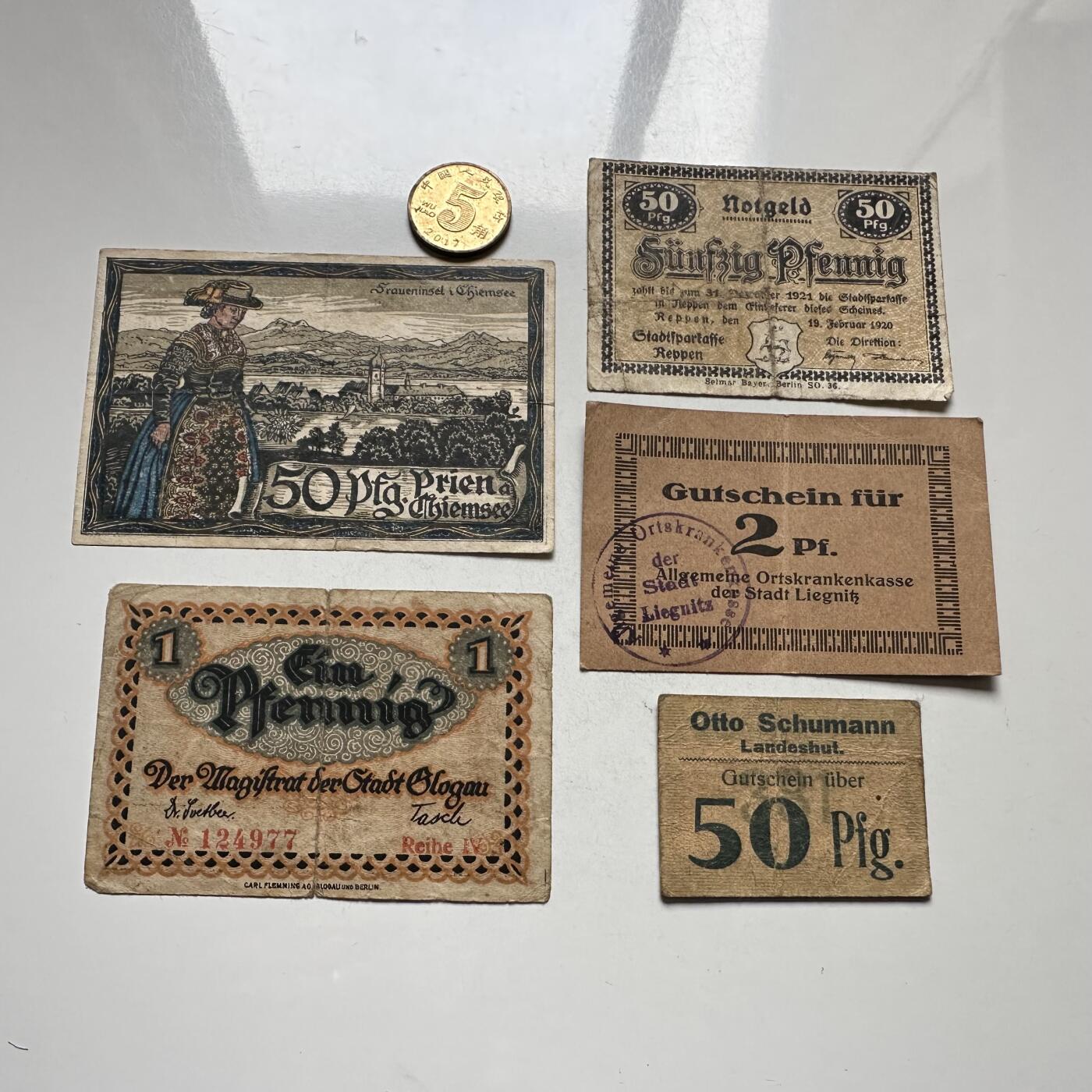 🌹外币初藏🌹🐯2026年第4场  每周二四六晚8️⃣点 接代拍 德国一战时期紧急币—19