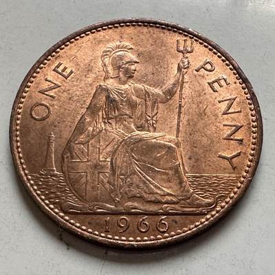 🌹外币初藏🌹🐯2026年第4场  每周二四六晚8️⃣点 接代拍 - 英国1966年一便士 