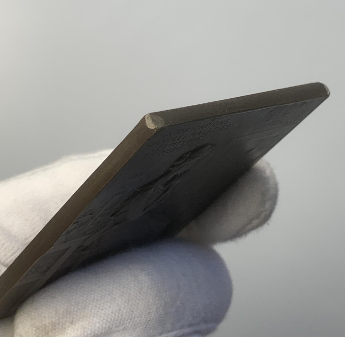 掌中浮雕-藏着的欧洲第048场 1902年法国巴黎医学院查理•沙布尔纪念铜章，70 X 58mm；  雕刻家：Jules-Clement Chaplain(1839-1909)