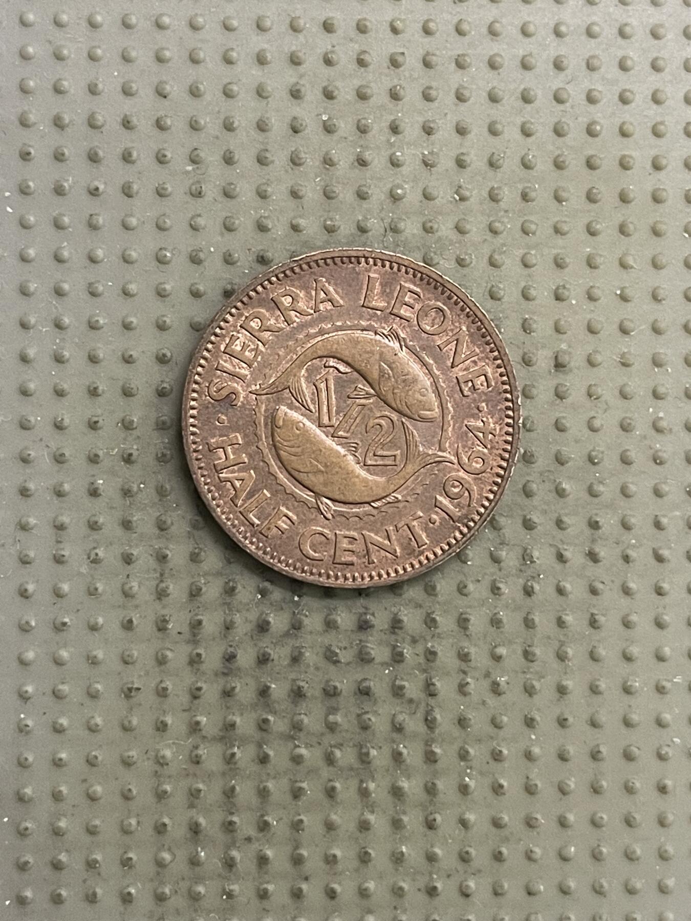 2026年第3场各国散币拍卖（总第153场） 塞拉利昂1964年1/2分