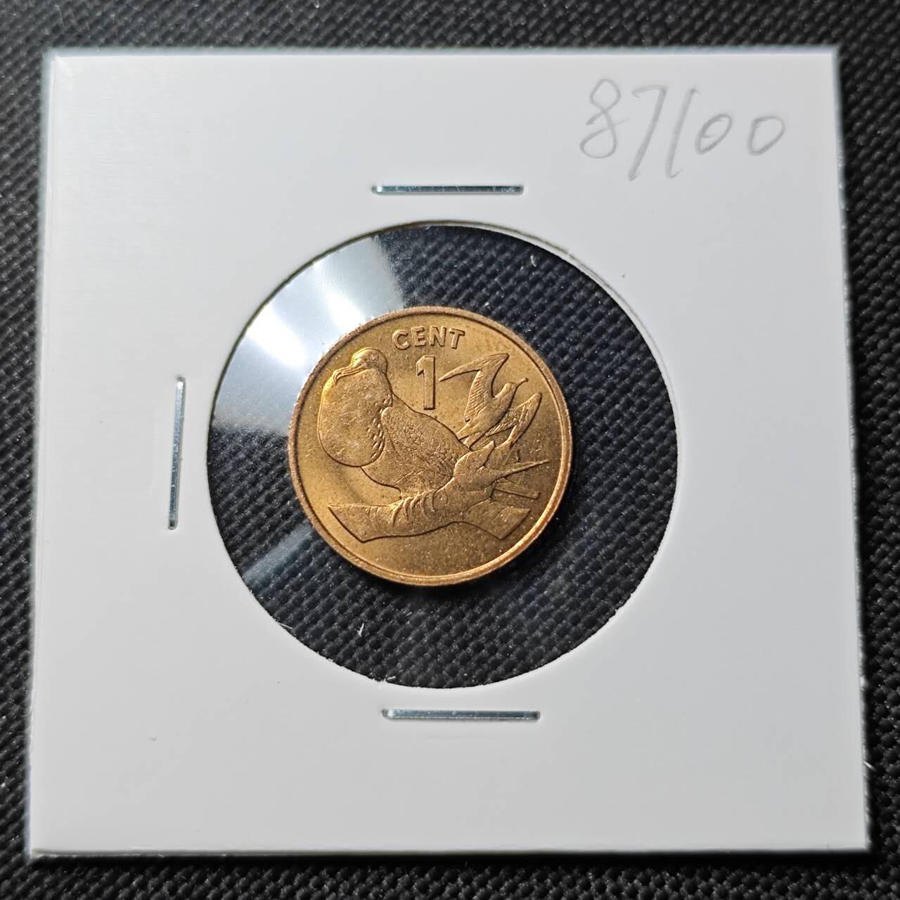 KK钱币收藏小铺  第387期  2月预留时间 周末发货  基里巴斯1分铜币好品