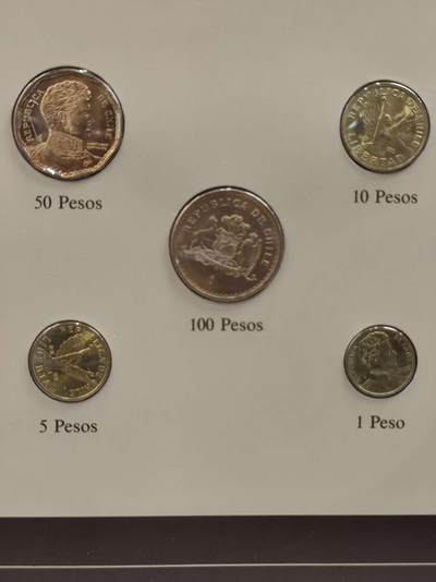 G&W世界散币，银币处理专场（第42场） - 富兰克林-智利5枚套