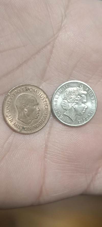 万国钱币阁第二场 - 澳大利亚5分+塞拉利昂1/2分