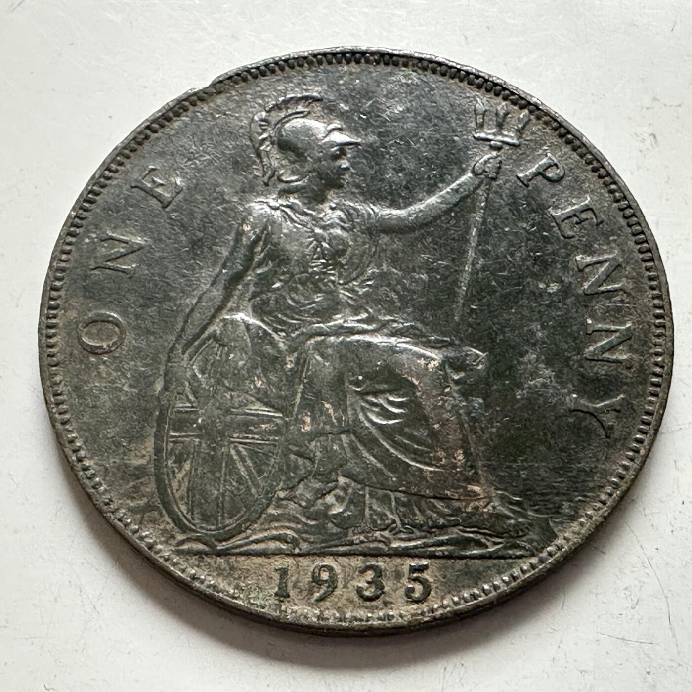 🌹外币初藏🌹🐯2026年第4场  每周二四六晚8️⃣点 接代拍 英国1935年一便士 