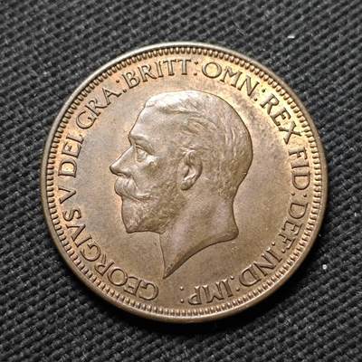 KK钱币收藏小铺  第399期  百期特拍（四拍之三）2月预留时间 周末发货 -  1935英国1/2便士铜币 好品