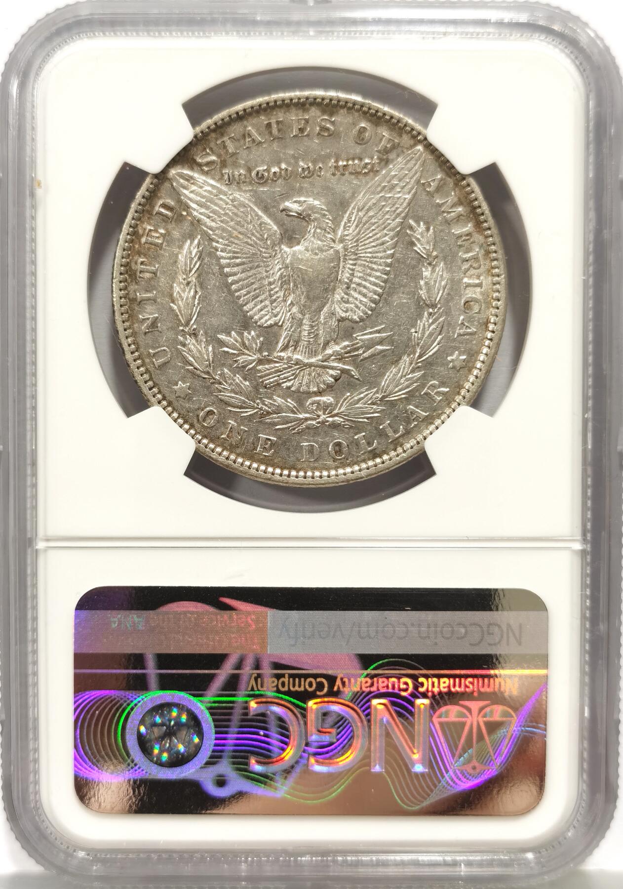 博洋堂世界钱币拍卖第156期（全场包邮） NGC XF45 美国1893年摩根 大特年 铸造量38万枚 稀少程度不亚于1895摩根王！几年一见的版本也是稀奇首见 非常稀少的一枚摩根 下次再遇到可能就是几年后了 官方指导价接近800刀！