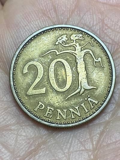 2026年第五场(总第一百七十四场）外国好品散币场(免佣金) - 芬兰🇫🇮1965年20盆尼(S标)