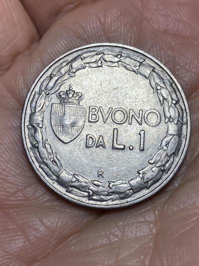 2026年第五场(总第一百七十四场）外国好品散币场(免佣金) - 意大利王国1924年1里拉(维托里奥·埃马努埃莱三世第三套，Closed 2–闭口2版)