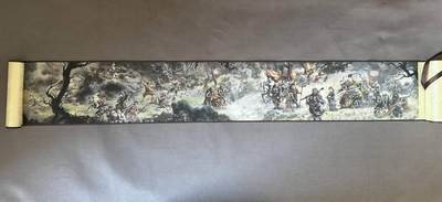 满200包邮！龙虎卡牌-七一场（满200元包邮，无佣金，每周六结拍，欢迎送拍） 【亲签】卷轴 一泡 - 二郎神与梅山六圣