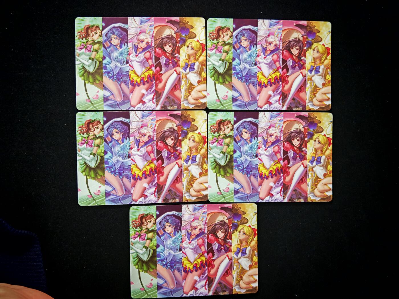 琦卡当当铺～第28期★★各种小漏~支持寄存★★~【9点40结束】扫码加群抽[包邮券]~ 粗闪-美少女战士-经典5人组-5张