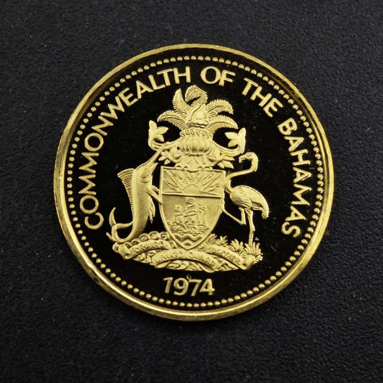 【淘币小摊】实时拍第八百四十三拍   散币场   满百包邮可预留二周 每周一统一发货   巴哈马1974年1分精制铜币