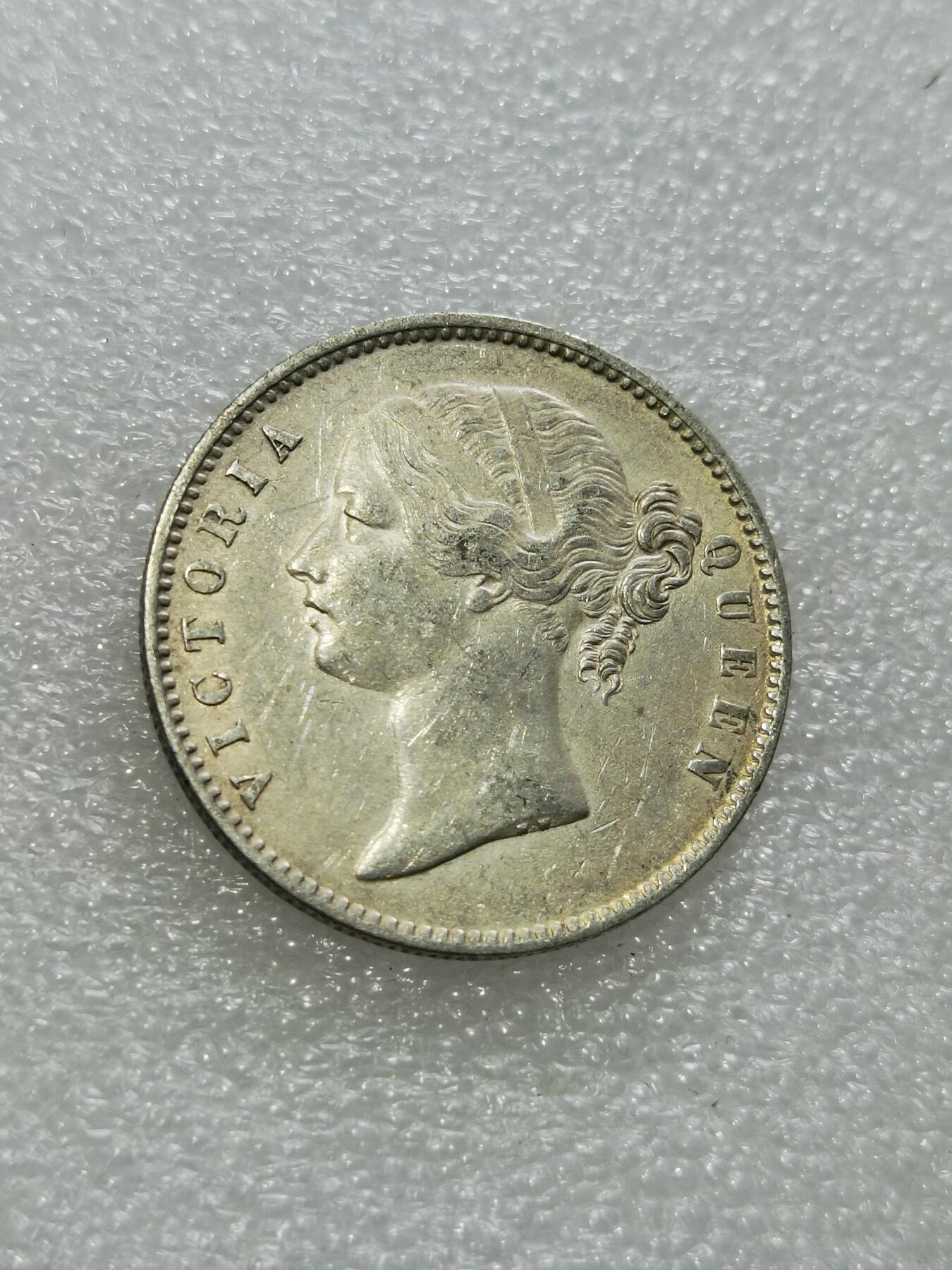 天下钱庄专场欢迎参拍 维多利亚青年像印度卢比