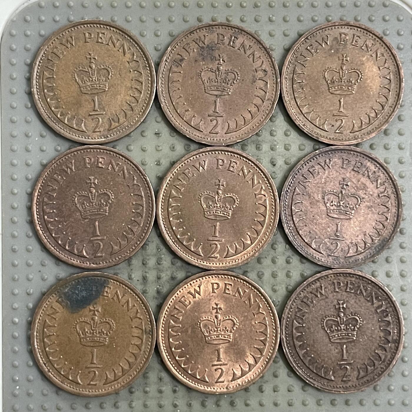 2026年第5场各国散币拍卖（总第155场） 英国1/2便士9枚