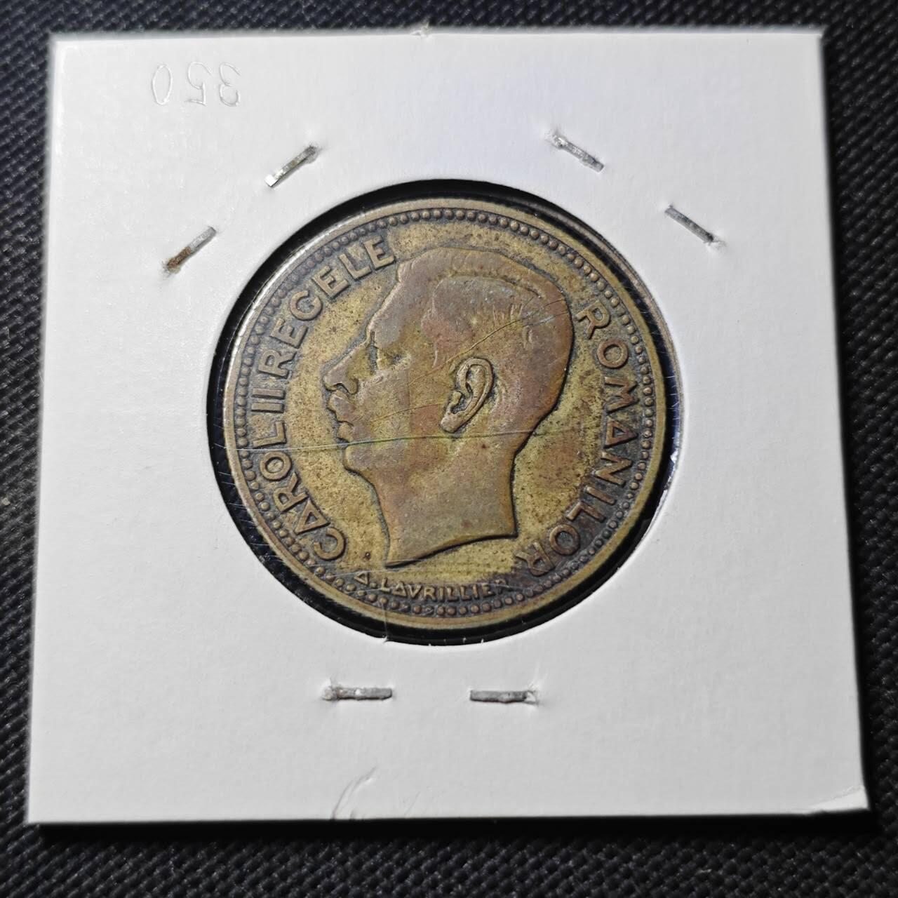 KK钱币收藏小铺  第399期  百期特拍（四拍之三）2月预留时间 周末发货   1930罗马尼亚20列伊铜币 独年