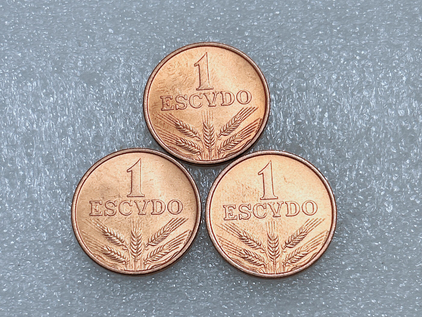 第一海外回流一元起拍收藏 散集专场  第288期 葡萄牙1979年1埃斯库多铜币 3枚 原光美品