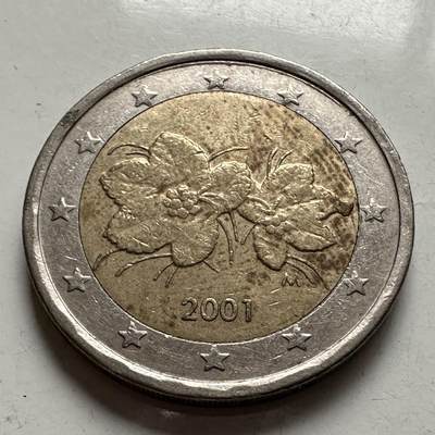 🌹外币初藏🌹🐯2026年第5场  每周二四六晚8️⃣点 接代拍 - 芬兰2001年2欧元 a